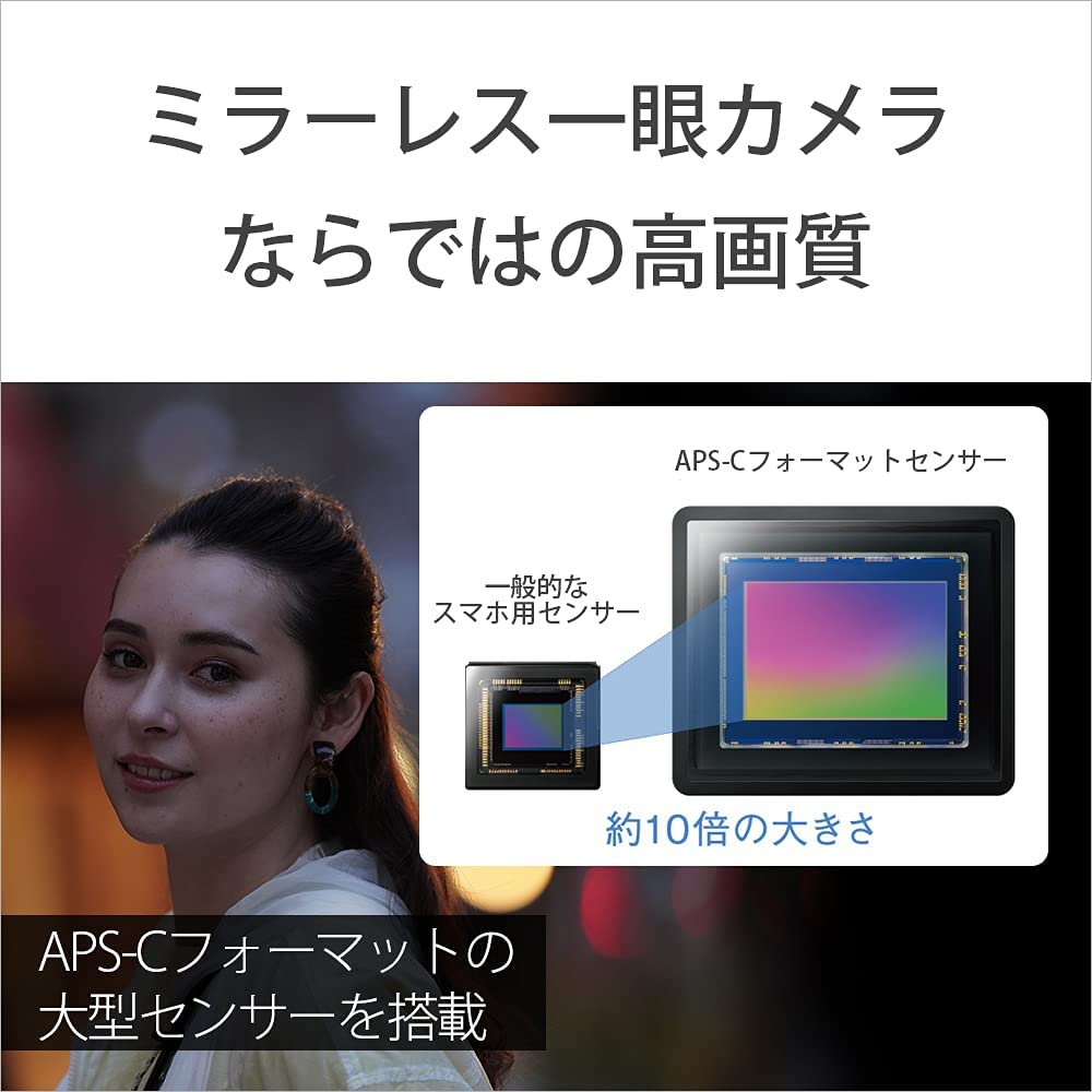 SONY VLOGCAM Mirrorless Camera Body not Windscreen Black B APS-C ZV-E10 (Lens included), Included, ZV-E10