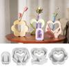Silicone Resin Molds Charm Heart Small Vases Moulds Home Decors Craft Mold Making Small Vase Perfect for Plant Lovers