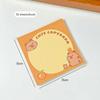 50Sheets Kawaii Capybara Cartoon Animals Sticky Notes Pad Decorative Stationery Stickers Office School Supplies Children Gifts