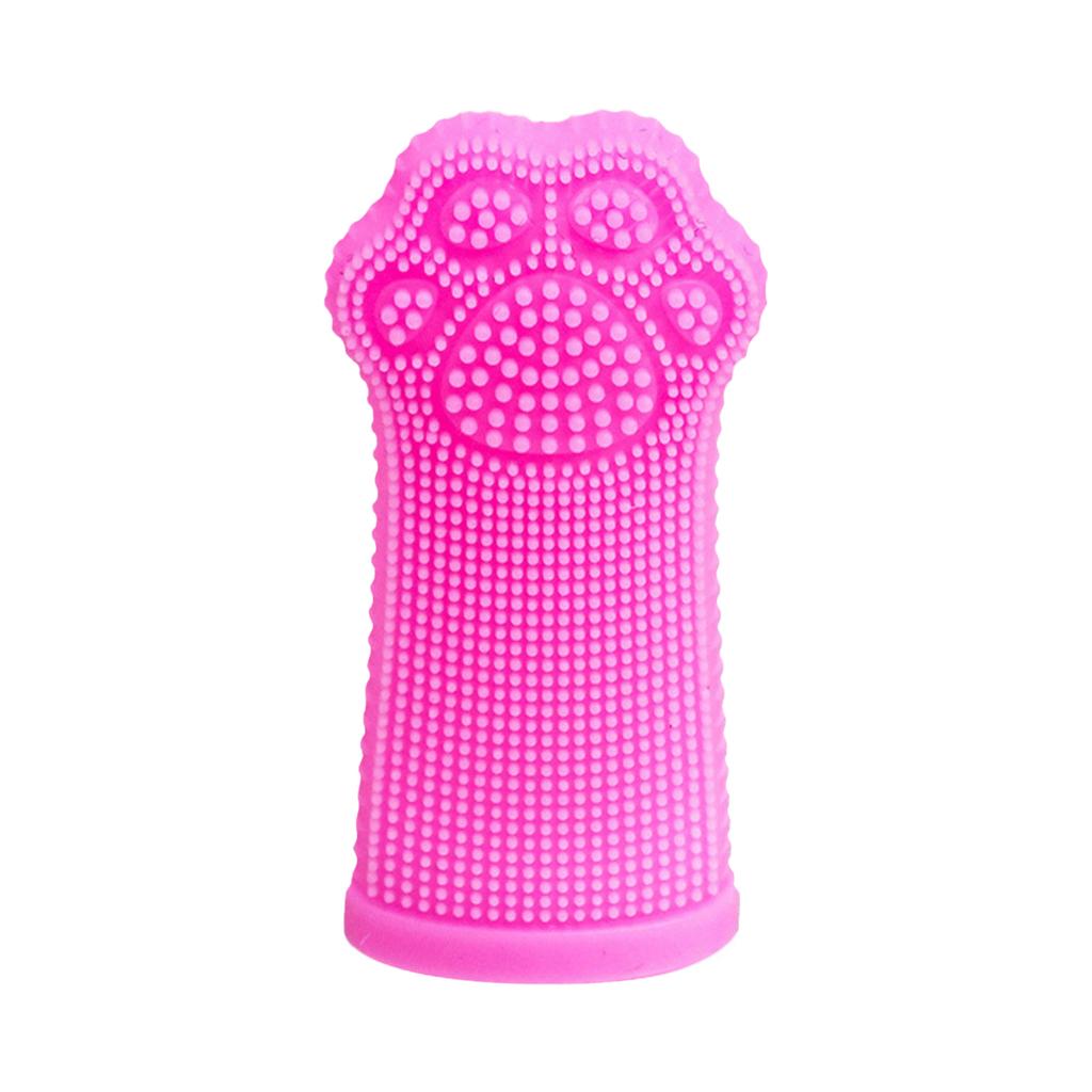 Силиконовая зубная щетка для домашних животных, зубная щетка-напальчник для кошек и собак, накладка-напальчник для чистки полости рта питомца