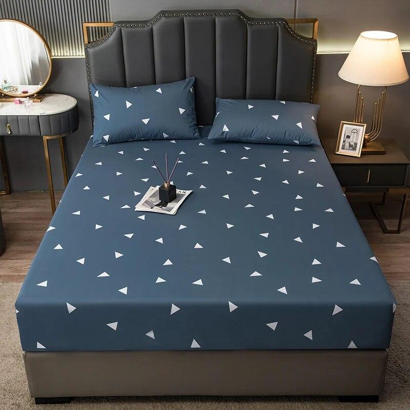 Waterproof TPU Bed Sheet With Elastic Bands,Adjustable Fitted Sheets160x200,No Pillowcases,Machine Washable,Skin Friendly