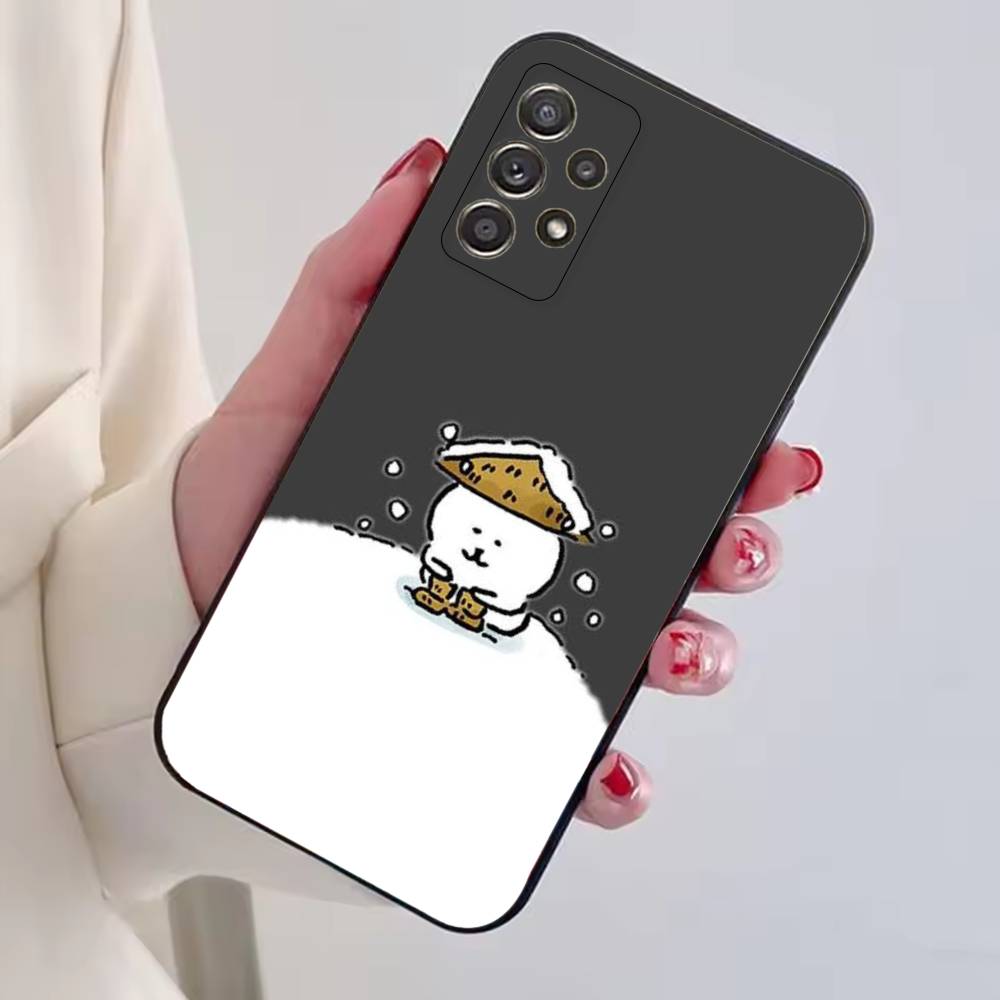 Funny Cartoon J-Joke B-Bear Phone Case Black Silicone Soft For Samsung S25,S24,S21,S22,S23,S30,Ultra,S20,Plus,Fe,Lite