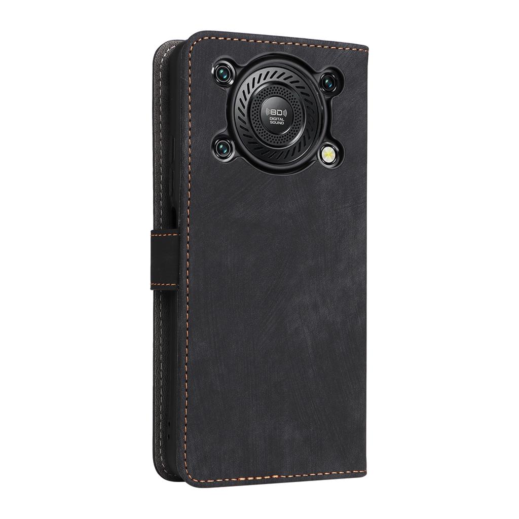 Для Oukitel C60/C60 Pro Чехол-кошелек с блокировкой RFID из ПУ кожи, чехол-подставка для телефона с ремешком