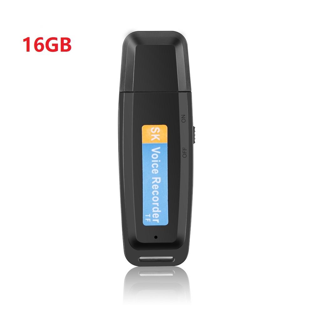 Compact USB Voice Recorder with Expandable 32GB Memory - Professional Recording Device