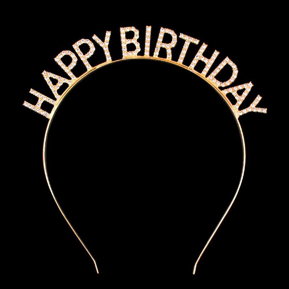 Детские шляпы на день рождения С днем рождения Металлические заколки для волос Заколки для волос с буквами Украшения для волос