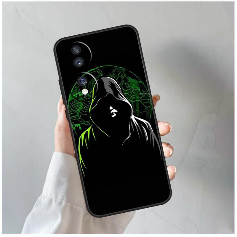 Matrix Hacker For Honor Magic 8 Pro 6 7 Lite Case For Honor Win RT 50 70 90 200 400 X8c X8b X9a X9b X9c X9d