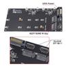 Cablecc Адаптер Dual Oculink на NVMe NGFF PCIe SSD 2280 22110мм SFF-8612 SFF-8611 M-Key M.2 (для Материнской платы)