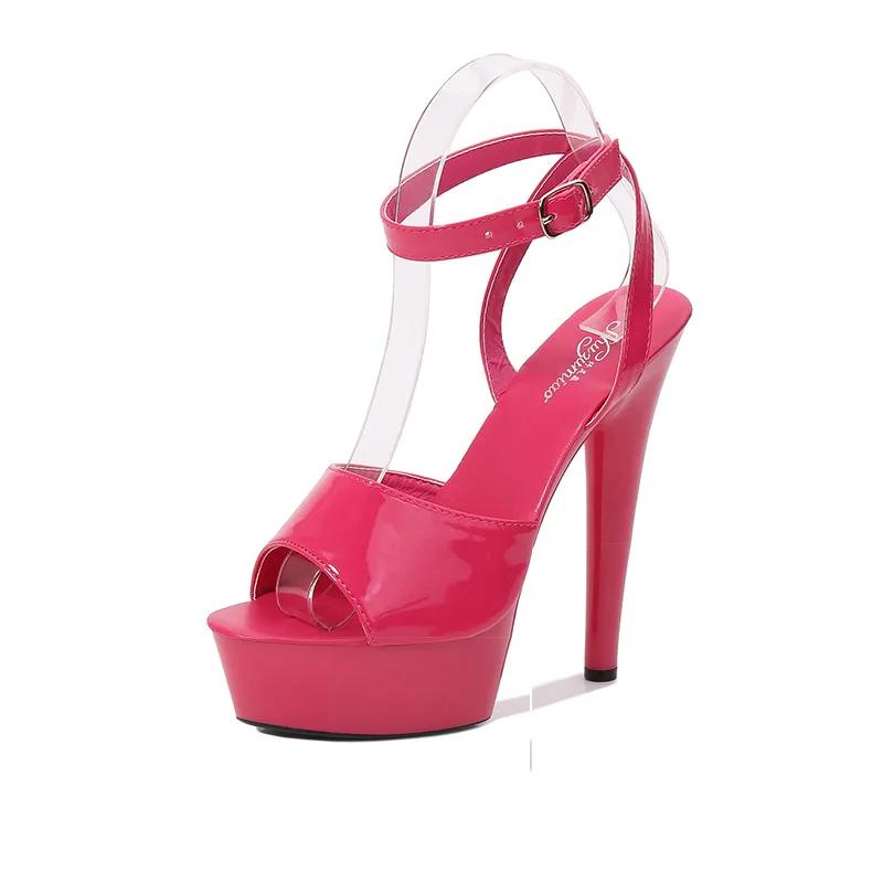 Мода 2025 Весна Женские Прозрачные Каблуки Сексуальные Босоножки на Платформе Тапочки 13см 15см 20см Девушки Обувь для Вечеринки Клуба Распродажа