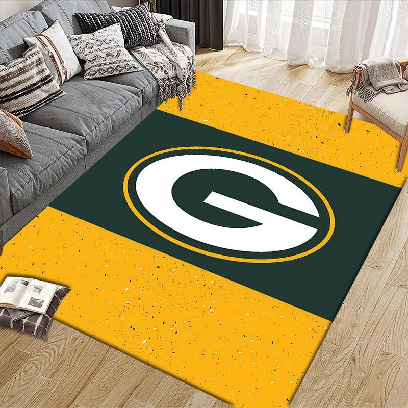 Pittsburgh Steelers Art Flannel Printed Carpet, Home Sofa Decoration for Living Room & Bedroom, Non‑Slip Play Flannel Floor Mat for Game Room