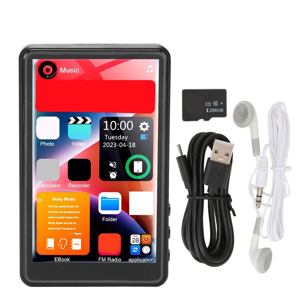 Портативный MP3-плеер 1000 мАч Bluetooth 4-дюймовый Full Multifunction Поддержка записи для путешествий