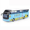 Simulated City Luxurious Sightseeing Bus Model Toy With Sound And Light Function
