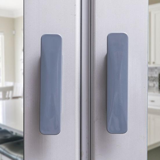 1 Pair Cabinet Handle Punch-free Self-adhesive Cabinet Cupboard Door Pull Handle Home Supply