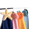 1 шт. 30x30 см 3D мультяшное полотенце для рук Мягкий коралловый вельвет Впитывающее Подвесное Домашняя ванная комната Ткань для рук Детский подарок