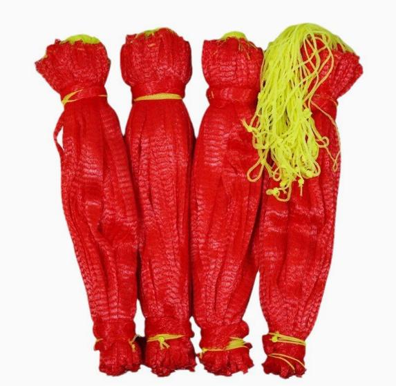 Plastic Hanging Watermelon Net Bag 35cm with Rope for Greenhouse - Woven Mesh Support for Gardening