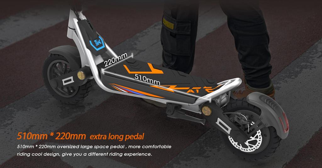 Foldable electric scooter Kukirin A1, 800W motor, 48V 13Ah battery, top speed 45km/h, cruising range 45km, 10-inch tires