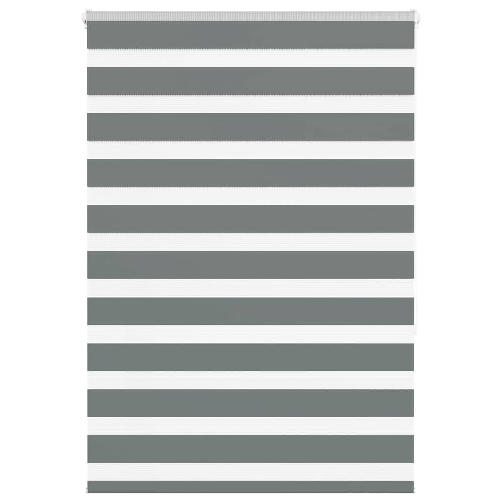 Double Roller Blind Dark Gray 105x150cm Fabric Width 100.9 cm Polyester