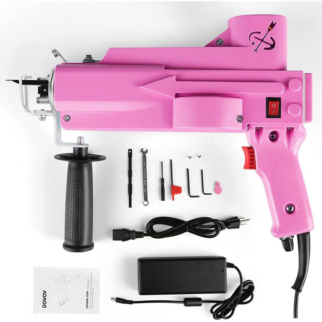 2 в 1 Электрический тафтинговый пистолет для ковров Ручной пистолет Машины для ткачества ковров Флокирующие машины Петлевая ворса Вырезанная ворсовая ворса
