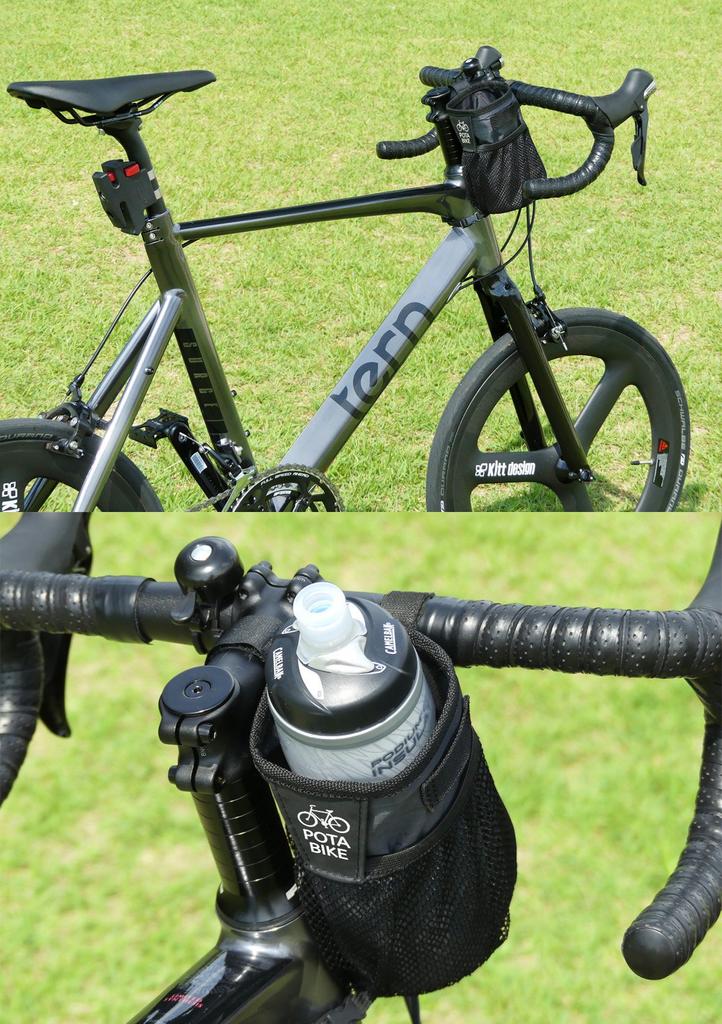 POTA BIKE Боковая сумка на вынос велосипедного выноса/Подстаканник (черный)