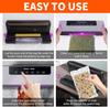 Sealer Machine for Food Food Sealer for Sous & Meal Prep, Dry & Moist Food Modes, Compact Vacuum Se