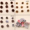 9Pcs/set Home Supplies Party Hanging Ball Christmas Tree Ornament Pinecone Pine Nuts