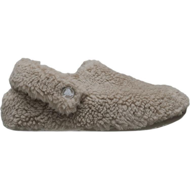 Crocs Cozzzy Детские тапочки с низким верхом, противоскользящие, износостойкие, серые