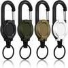 Backpack Key Hanging Buckle – Telescopic Steel Wire Rope, -Loss Bracelet, Easy-Pull Buckle for Outdoor Fishing & Hiking