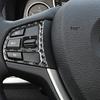 Для BMW X3 F25 2011-2017 X4 F26 2014-2017 карбоновая отделка салона автомобиля, кнопки на руле, наклейки на крышку рамы