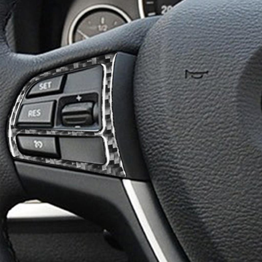 Для BMW X3 F25 2011-2017 X4 F26 2014-2017 карбоновая отделка салона автомобиля, кнопки на руле, наклейки на крышку рамы