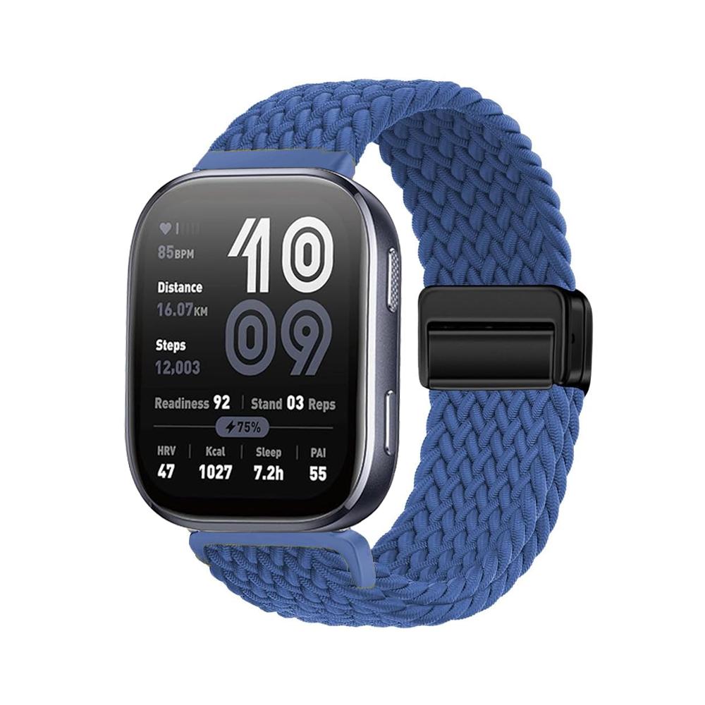 Ремешок для Amazfit bip 6 5 Браслет Плетеный Магнитный Correa amazfit GTR 3 4 Pro GTS 3 4 mini stratos balance 20мм 22мм