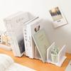 Slim Book Shelf Holder Decorative Book Stoppers Sorter File Organizer for Girls