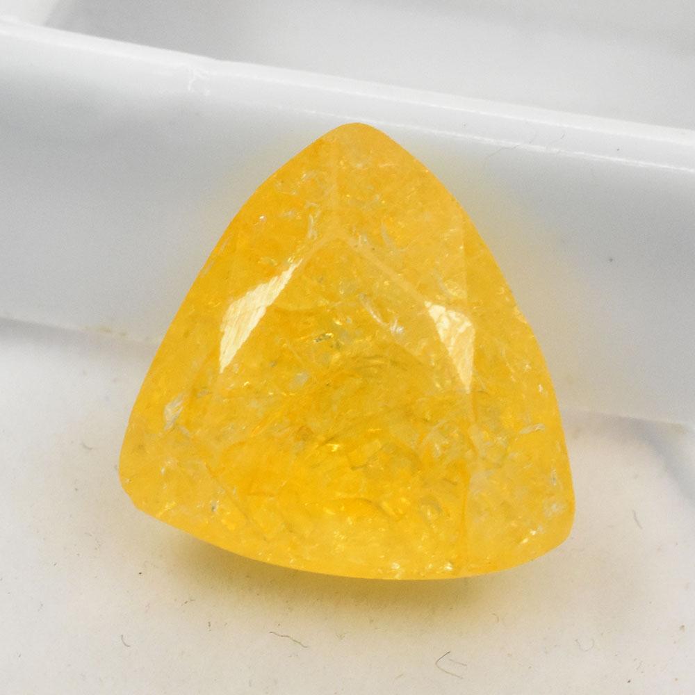 Yellow Sapphire Loose Gemstone 8.80 ct Trillion Cut From Sri Lanka September Birthday Birthstone