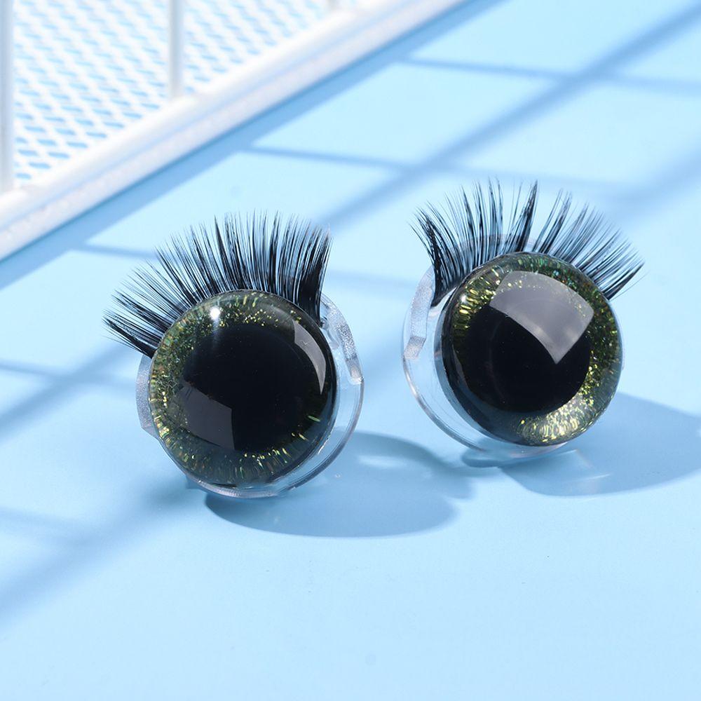 Plush Toys Making DIY Stuffed Toys 3D Eyes Doll Accessories Eyes with Eyelashes Flashing Eyes
