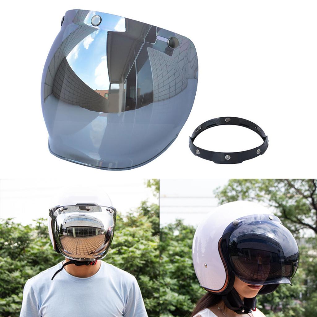 Щиток для шлема мотоцикла с 3 кнопками, Щиток для шлема с открытым лицом, подарок для любителей мотоциклов