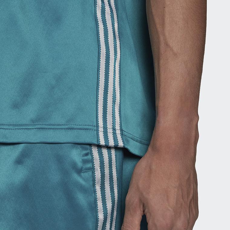 Adidas Оригинальный жилет без рукавов с вышитым трилистником, мужской топ, синий, H11436