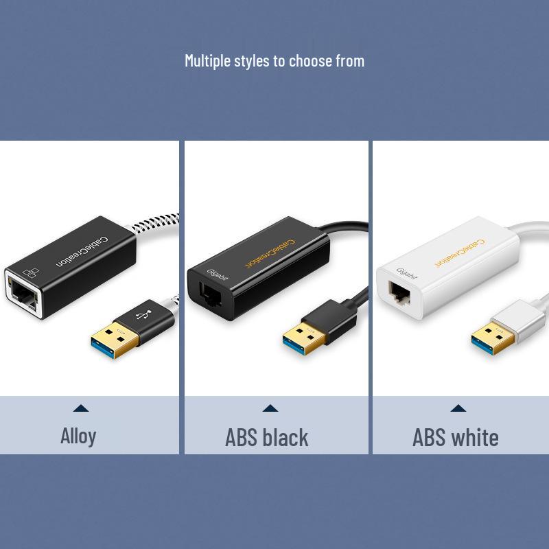 USB 3.0 Gigabit Ethernet Adapter 1000M RJ45 Converter (Driver-Free)