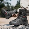 Мужские высокие уличные ботинки Осень Зима Новый стиль Альпинизм Горы Внедорожные Тактические ботинки Большой размер Удобная обувь