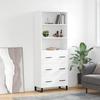 VidaXL Highboard White 69.5x34x180 Cm Engineered Wood 3189405