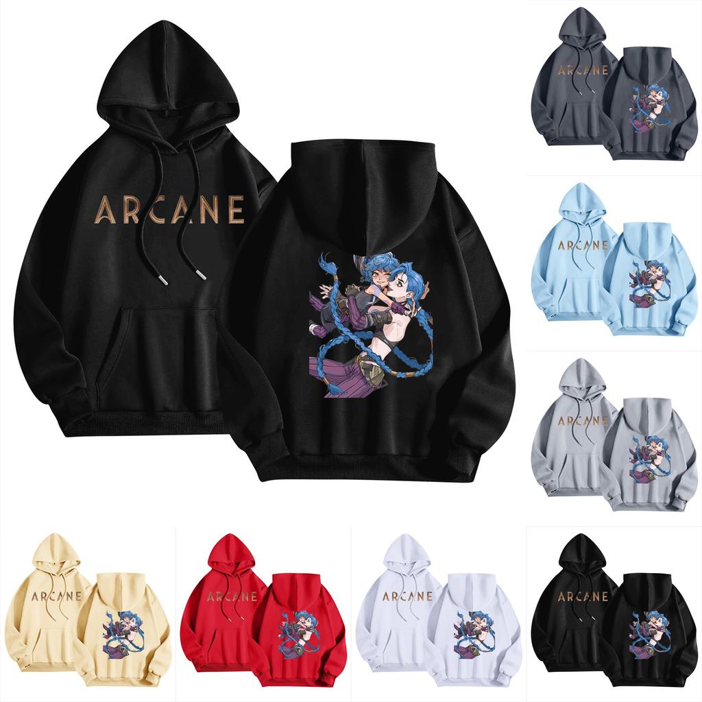 Женская мода O-образный вырез с длинным рукавом и принтом, толстовка с капюшоном