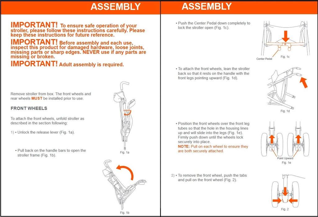 BabyTrend Princeton Rocket Выдерживает до 22 кг Одноместная коляска B-типа, Коляска, Черный, Легкий,