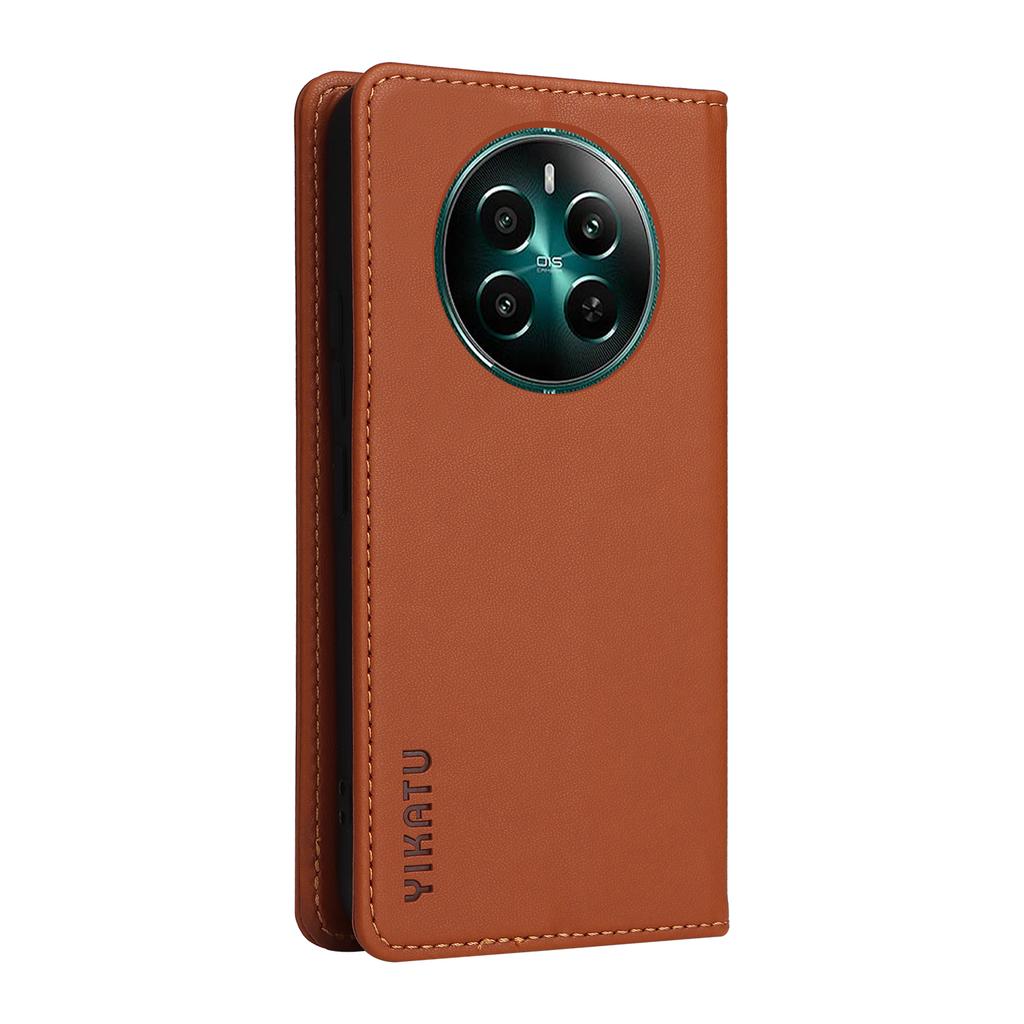 YIKATU YK-001 Для Realme 12 4G/12+ 5G Чехол Кожаный чехол для телефона с магнитной застежкой