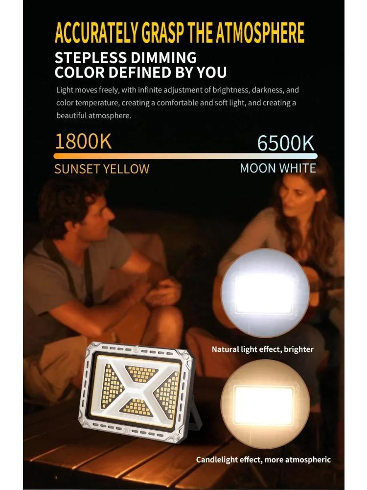 Waterproof Outdoor Camping Lamp LED Portable Lantern Tent Light Rechargeable Lantern Emergency Night Market Light