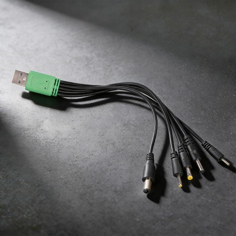 USB-кабель 5 В на 2,0 мм, 2,5 мм, 3,5 мм, 4,0 мм, 5,5 мм, шнур питания 5 В 2 А для зарядки динамика, электрической зубной щетки, настольной лампы