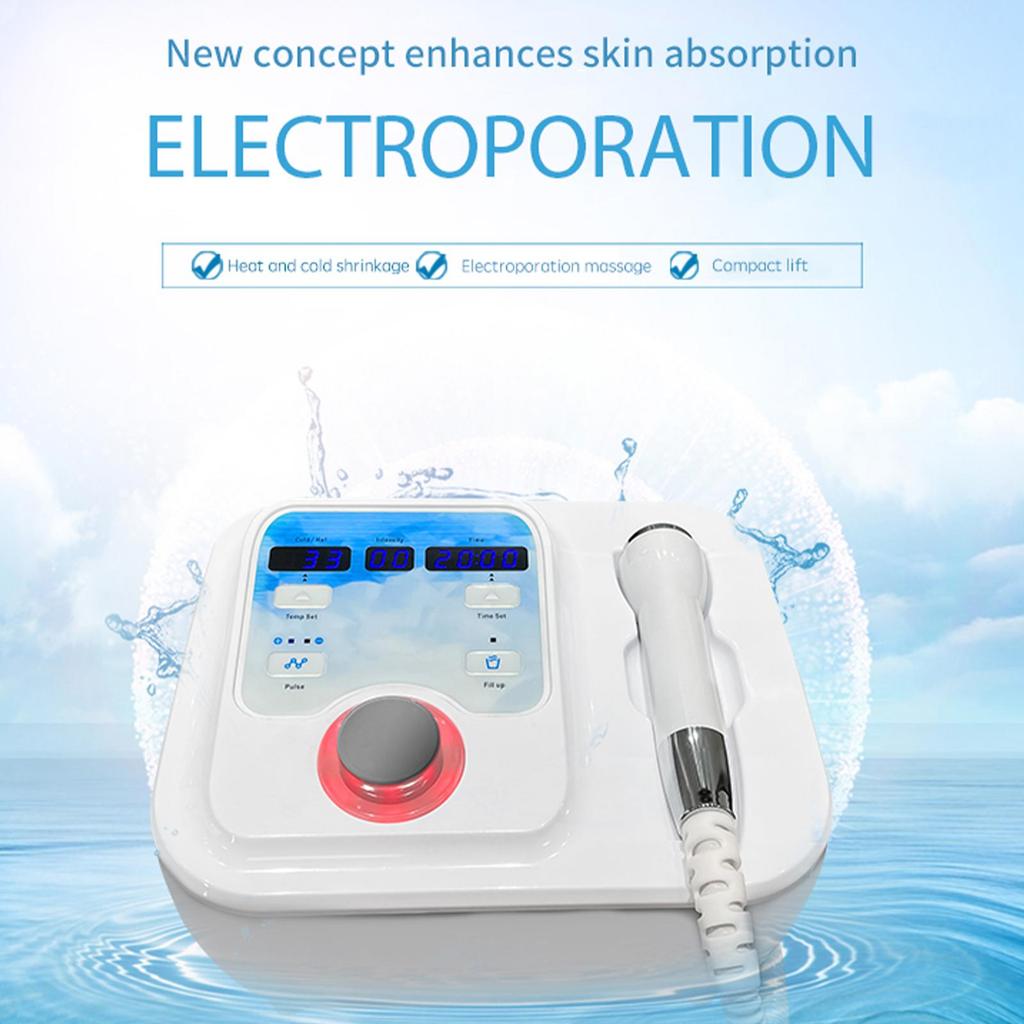 Portable 3-in-1 Beauty Device Hot Cold EMS Facial Skin Care Machine Anti-Puffiness Tool