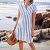 Summer Shirt Women's Fashion, Loose, Casual and Elegant, Casual Striped Shirt Top