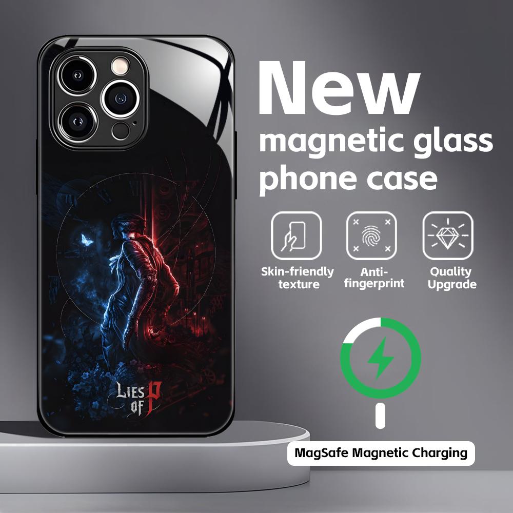 HOT GAME L-Lies of P COOL Phone Case For iPhone17 16 15 14 13 12 11 X XR XS 8 Plus Mini Pro Max Glass Magnetic Case