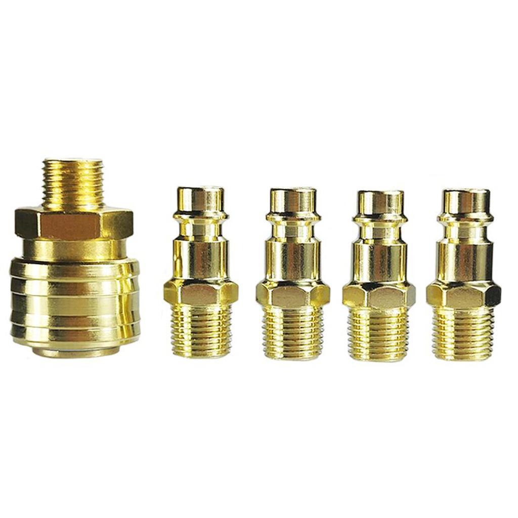 Латунная воздушная муфта и комплект заглушек, 10 шт., быстроразъемная муфта с внутренней резьбой 14 дюймов, внутренняя и внешняя резьба BSP