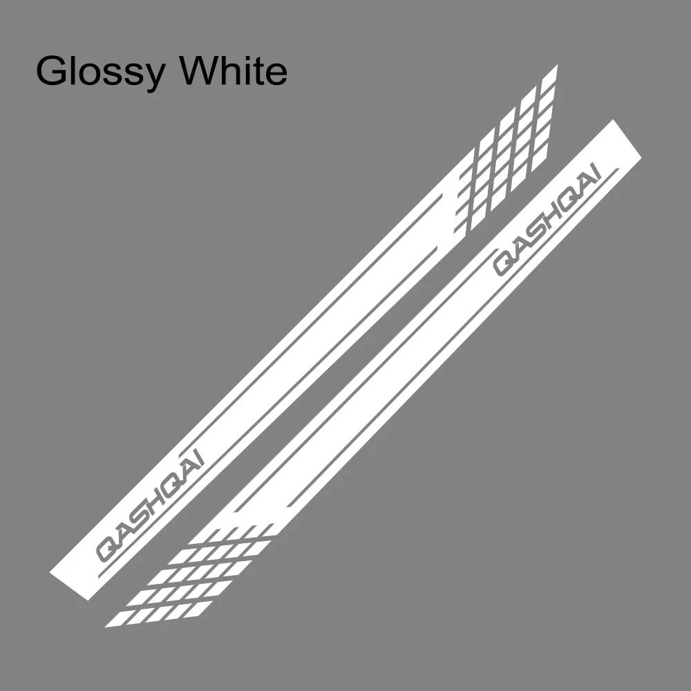 2PCS Car Door Side Skirt Stripe Stickers Racing Sports Vinyl Decals Decoration Auto Accessories For Nissan Qashqai J11 J10 J12