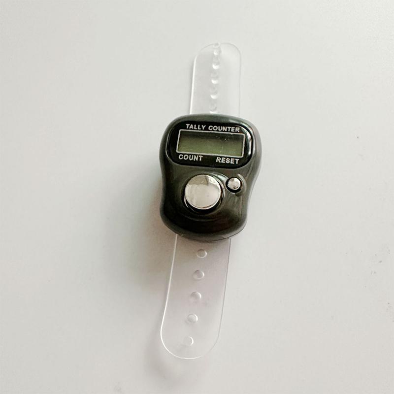 Мини-счетчик пальцев с ЖК-дисплеем и электрическим цифровым дисплеем со световым счетчиком, маркером стежков, шитьем, вязанием, плетением, молитвой Будды, футболом