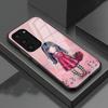 Чехол для телефона S-Santoro G-Gorjuss Girls для Samsung S26 S25 S24 FE S23 S22 S21 Plus S20 Ultra Note20Ultra Черный Стеклянный Чехол