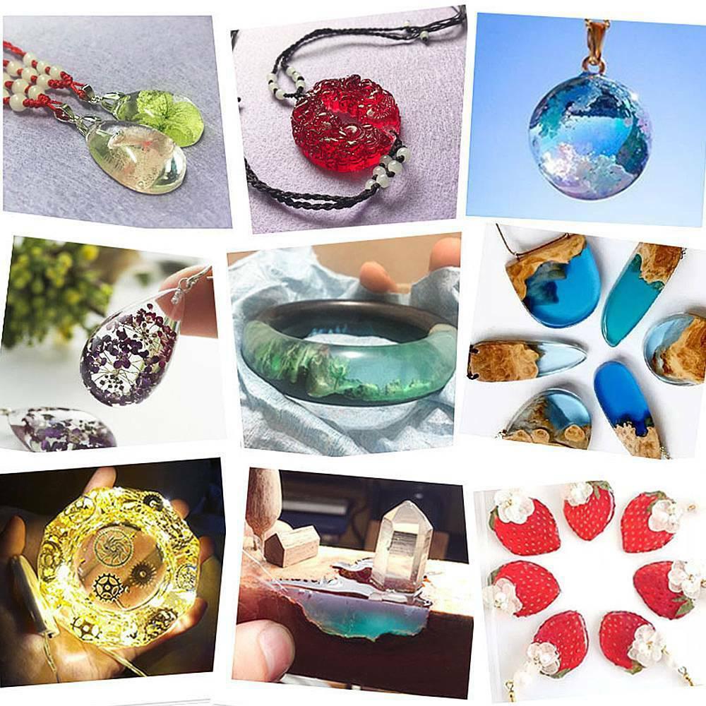 94PCS Resin Casting Silicone DIY Resin Pendant Making Technology For Jewelry